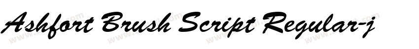 Ashfort Brush Script Regular字体转换